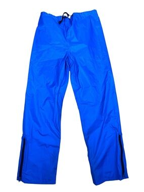 EMS Eastern Mountain Sports GoreTex Rain Pants Mens Medium Blue Pull On Hiking